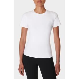 Sweaty Betty White Short-Sleeve Long Sleeve Tee